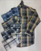 پیراهن سایز بزرگ‌ مردانه چهارخانه‌ کنفی 5XL.6XL