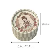 رژگونه پودری تک رنگ شاین دار طرح عروسکی