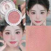 رژگونه پودری تک رنگ شاین دار طرح عروسکی