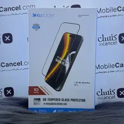 محافظ صفحه نمایش آیفون (گلس) کوزوم kuzoom مناسب برای آیفون 16, 15, 14pro