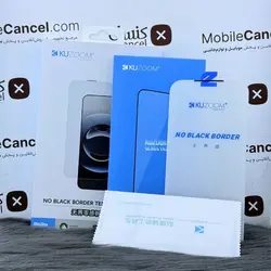 محافظ صفحه نمایش آیفون (گلس) کوزوم برای آیفون 17 / 16Pro بدون حاشیه مشکی kuzoom