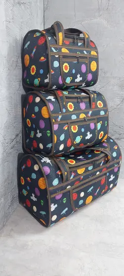 باکس و ساک سه تیکه مسافرتی کرپ