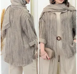 مانتو گازوئیلی جنس صوفیا گازوئیلی(خنک) فری سایز ارسال رایگان