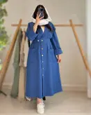 مانتو ساحلی بلند پارکر جنس شانتون فری سایز ارسال رایگان