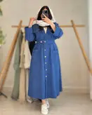 مانتو ساحلی بلند پارکر جنس شانتون فری سایز ارسال رایگان