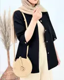 مانتو آستین فلشی با جنس لینن نچرال فری سایز ارسال رایگان