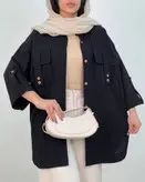 مانتو لینن پانا جنس لینن فری سایز ارسال رایگان