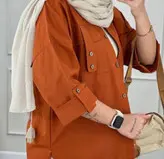 مانتو لینن پانا جنس لینن فری سایز ارسال رایگان