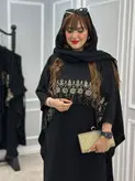دوتیکه سارافون و رویه پولک دوزی جنس ابروبادی خرج کار گیپور پولک دوزی شده فری سایز ارسال رایگان