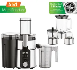 آبمیوه گیری دیجیتالی ۴کاره نوال مدل jcr_۶۱۹۷