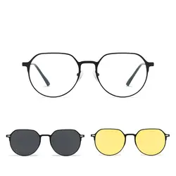 عینک طبی مگنتی ۲ کاوره فلزی تتانیوم آلومنیوم