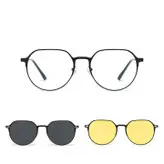 عینک طبی مگنتی ۲ کاوره فلزی تتانیوم آلومنیوم