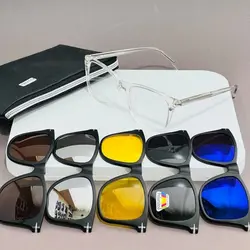 عینک شفاف طبی مگنتی ۵ کاوردار