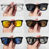 . عینک طبی ۵ کاوره کائوچویی شفاف رنگ طوسی