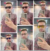 عینک طبی مگنتی ۵ کاوردار  کد ۱۲۰۶ استیت شفاف طوسی  مدل مستطیلی