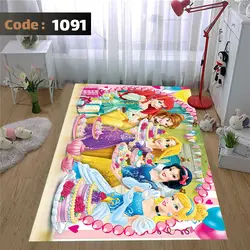 فرشینه اتاق کودک پرنسس ها دیزنی کد 1091