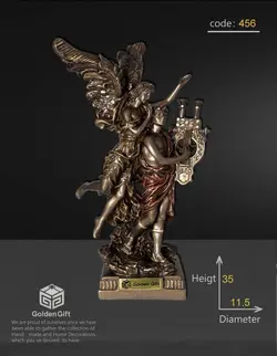 مجسمه فرشته و چنگ برند گلدن گیفت