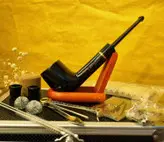 ست پیپ چوبی کد 022 با لوازم و تجهیزات کامل، رنگ مشکی و قهوه ای   چوب آبنوس جعبه فلزی (آلومینیومی) برندold wood (pipe black) با ارسال رایگان/مناسب کادویی؛هدیه دادن؛اکسسوری....لاکچری،فوق حرفه ای، اصل