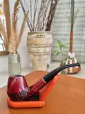 ست پیپ چوبی کد 023 با لوازم و تجهیزات کامل، رنگ قرمز چوب صندل قرمز جعبه فلزی (آلومینیومی) برند(old wood (pipe brown با ارسال رایگان/مناسب کادویی؛هدیه دادن؛اکسسوری....لاکچری،فوق حرفه ای، اصل