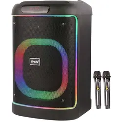 اسپیکر بلوتوثی برودو مدل Brodu BTS 2103 به همراه دوعدد میکروفون حرفه ای با گارانتی اصالت و سلامت کالا