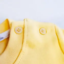 ست بلوز آستین بلند و شلوار طرح کوالا رنگ زرد | راحت و فانتزی