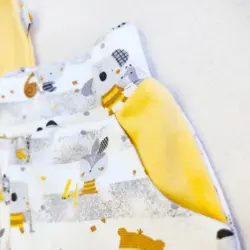 ست بلوز آستین بلند و شلوار طرح کوالا رنگ زرد | راحت و فانتزی