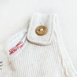 بیلر وارداتی کبریتی طرح خرس رنگ کرم کد 10144 | لطیف و خاص