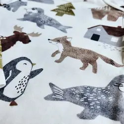 بادی آستین بلند وارداتی طرح دوستای قطبی C&A | بسته‌بندی شیک