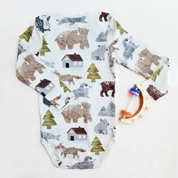 بادی آستین بلند وارداتی طرح دوستای قطبی C&A | بسته‌بندی شیک