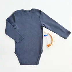 بادی آستین بلند وارداتی ساده رنگ طوسی برند C&A | ارسال فوری