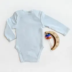 بادی آستین بلند وارداتی ساده رنگ سفید برند C&A | ارسال فوری