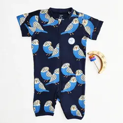 رامپر وارداتی زیپی طرح پرنده ی آبی برند لیندکس | ارسال روز