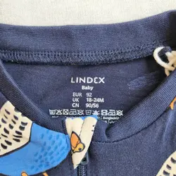 رامپر وارداتی زیپی طرح پرنده ی آبی برند لیندکس | ارسال روز