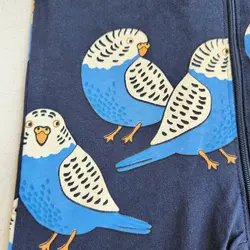 رامپر وارداتی زیپی طرح پرنده ی آبی برند لیندکس | ارسال روز