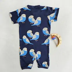 رامپر وارداتی زیپی طرح پرنده ی آبی برند لیندکس | ارسال روز