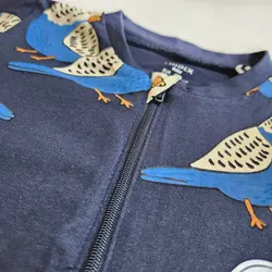 رامپر وارداتی زیپی طرح پرنده ی آبی برند لیندکس | ارسال روز