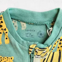 رامپر وارداتی زیپی طرح ببر و پلنگ برند لیندکس | ارسال اکسپرس