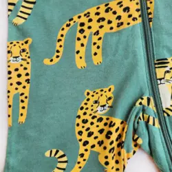 رامپر وارداتی زیپی طرح ببر و پلنگ برند لیندکس | ارسال اکسپرس