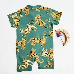 رامپر وارداتی زیپی طرح ببر و پلنگ برند لیندکس | ارسال اکسپرس