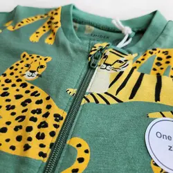 رامپر وارداتی زیپی طرح ببر و پلنگ برند لیندکس | ارسال اکسپرس