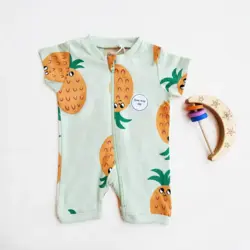 رامپر وارداتی زیپی طرح آناناس برند لیندکس | ارسال روز