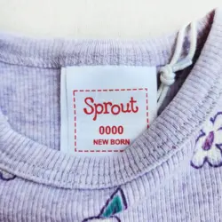 سرهمی کبریتی وارداتی دو زیپ طرح گل و پروانه برند Sprout