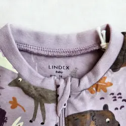 رامپر وارداتی زیپی طرح دوستان جنگلی برند لیندکس | ارسال فوری