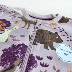 رامپر وارداتی زیپی طرح دوستان جنگلی برند لیندکس | ارسال فوری