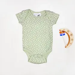 بادی آستین کوتاه وارداتی طرح دونه بارون رنگ سبز برند Ergee