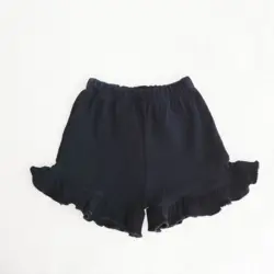 ست کراپ و شلوارک کبریتی دخترانه رنگ مشکی | مدرن، راحت و شیک