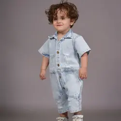 سرهمی جین زاپ دار کد 10153 | شیک و مدرن برای نوزادان