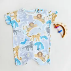 رامپر وارداتی طرح حیوانات جنگل و دریا برند George