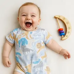 رامپر وارداتی طرح حیوانات جنگل و دریا برند George