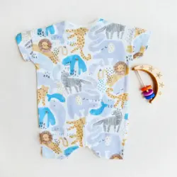 رامپر وارداتی طرح حیوانات جنگل و دریا برند George